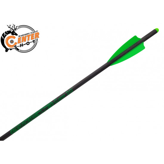 Стрела арбалетная карбоновая Centershot Toxic Carbon 20" Half Moon Nock