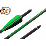 Стрела арбалетная карбоновая Centershot Toxic Carbon 22" Half Moon Nock