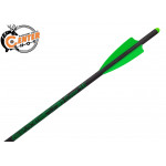 Стрела арбалетная карбоновая Centershot Toxic Carbon 16" Half Moon Nock