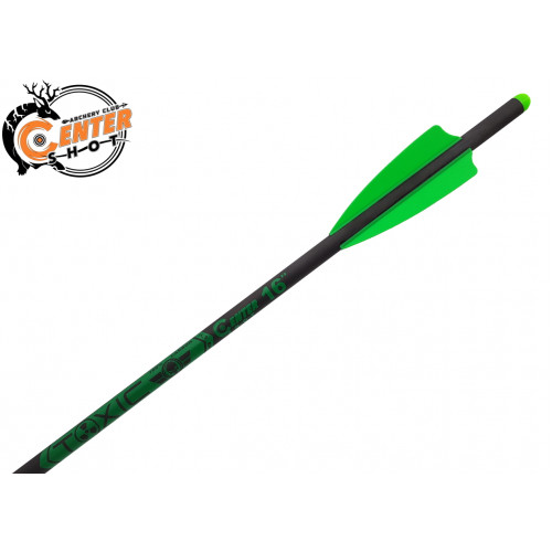 Стрела арбалетная карбоновая Centershot Toxic Carbon 16" Half Moon Nock