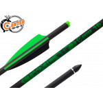 Стрела арбалетная карбоновая Centershot Toxic Carbon 16" Half Moon Nock