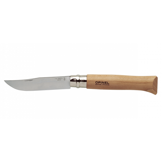 Нож складной Opinel №10 inox (нерж сталь, бук)