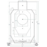 Мишень IDPA 780*460мм 