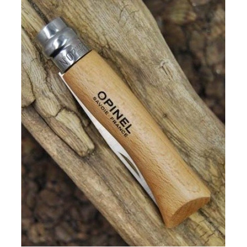 Нож складной Opinel №10 inox (нерж сталь, бук)