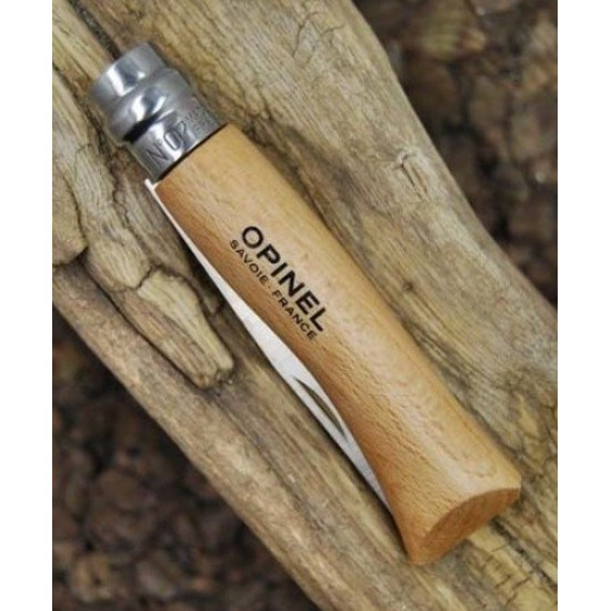 Нож складной Opinel №10 inox (нерж сталь, бук)