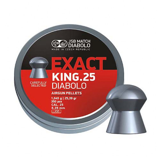 Пули для пневматики JSB Exact Diabolo King 6,35мм 1,645г (350шт)