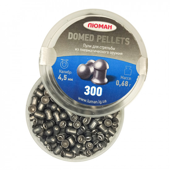 Пули Люман Domed Pellets 4,5мм 0,68г (300шт)