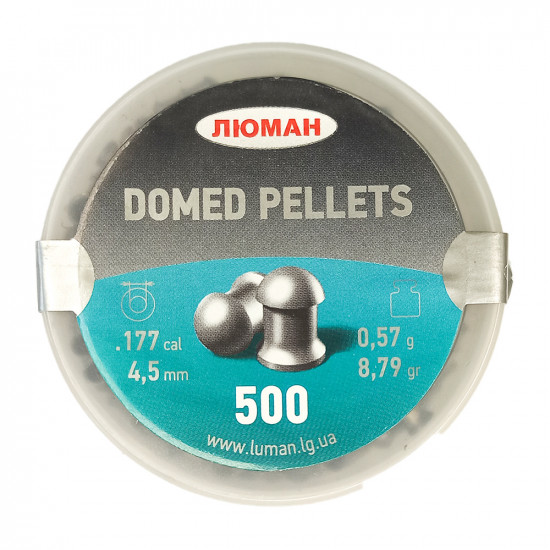 Пули Люман Domed Pellets 4,5мм 0,57г (500шт)