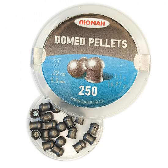 Пули Люман Domed Pellets 5,5мм 1,1г (250шт)