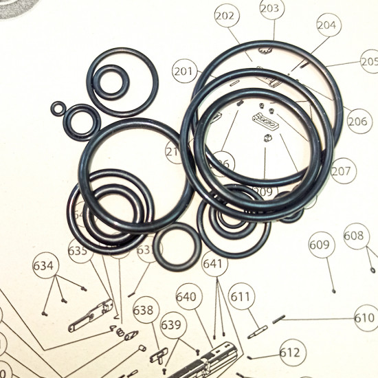Комплект колец, ремкомплект, для Hatsan AT44-10