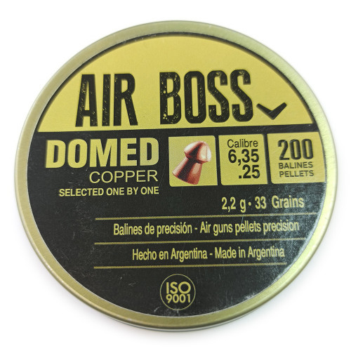 Пули для пневматики APOLO AIR BOSS Domed 6,35 мм 2,2гр (200 шт)