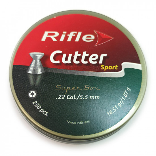 Пули для пневматики RIFLE Field Series Cutter 5,5 мм 1,07гр (250 шт)