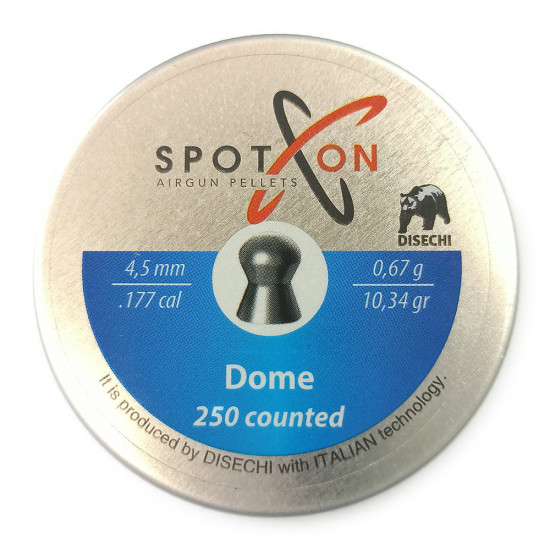 Пули SPOTON Dome 4,5мм 0.67g (250 шт)