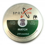 Пули SPOTON Match 4,5мм 0.60g (250 шт)