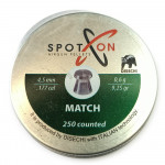 Пули SPOTON Match 4,5мм 0.60g (250 шт)