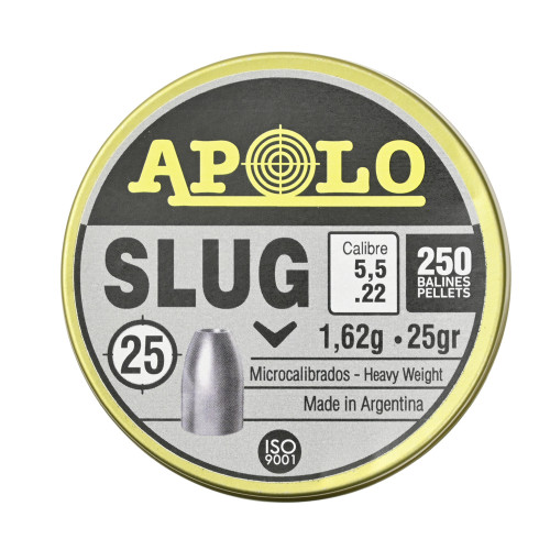 Пули для пневматики Apolo Slug 5,5 мм 1,62гр 250шт