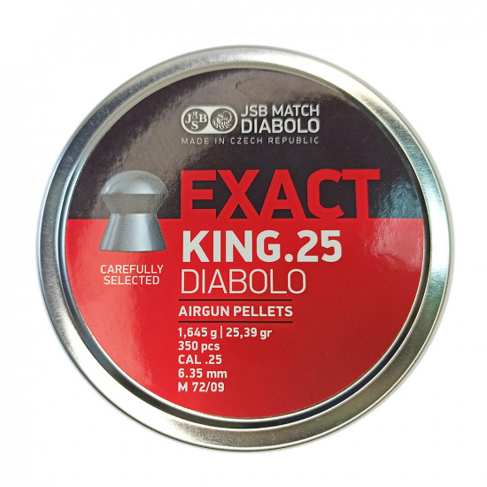 Пули для пневматики JSB Exact Diabolo King 6,35мм 1,645г (350шт)