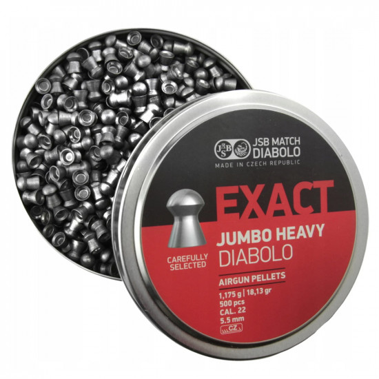 Пули для пневматики JSB Exact Jumbo Heavy Diabolo 5,52мм 1,175г (500шт) 