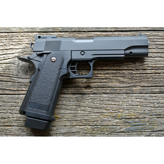 Пистолет страйкбольный Galaxy G.6A (COLT 1911PD с глушителем и ЛЦУ) кал. 6мм