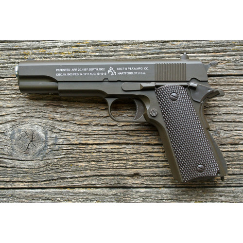 Пистолет игрушечный Air Soft Gun K116DS Smart (COLT 1911 с глушителем) кал. 6мм