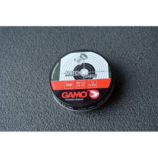 Пули для пневматики GAMO Match 5,5мм 1,0гр (250 шт) 