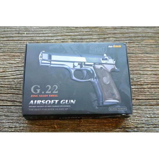 Пистолет страйкбольный Galaxy G.22 (Beretta 92 mini) кал. 6мм