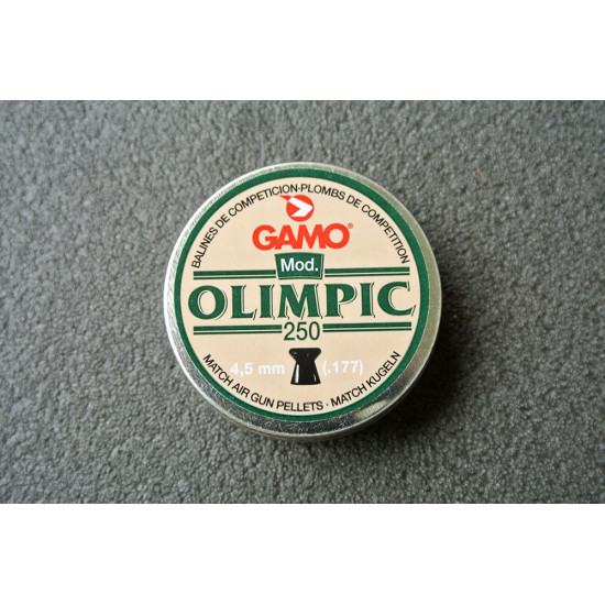 Пули для пневматики Gamo Olimpic 4,5мм 0,49г (250шт)