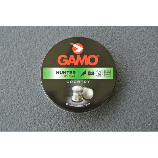 Пули для пневматики GAMO Hunter 4,5мм 0,49гр (250 шт) 