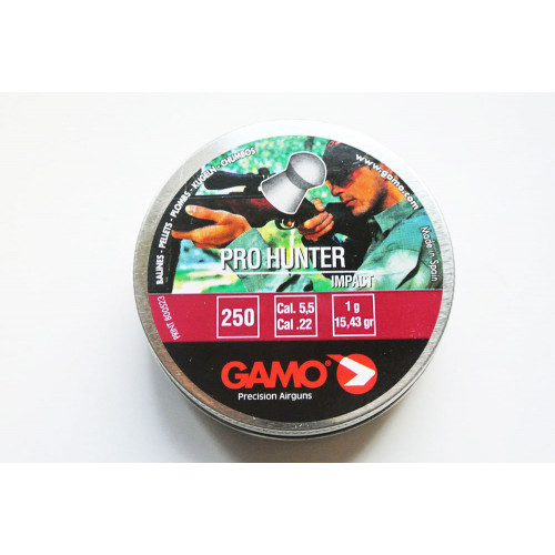 Пули для пневматики GAMO Pro Hunter 5,5мм 1,0гр (250 шт) 