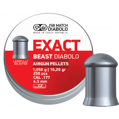 Пули для пневматики JSB Exact Beast Diabolo 4,5мм 1,05г (250 шт)