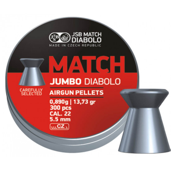 Пули для пневматики JSB Exact Jumbo Match 5,50мм 0,89г (300шт) 