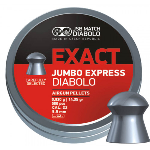 Пули для пневматики JSB Exact Jumbo Express 5,52мм 0,93г (500шт) 