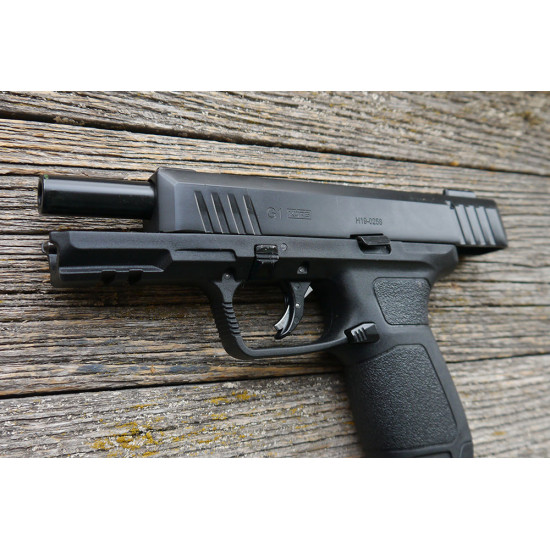 Оружие списанное охолощенное G1 KURS (Glock) кал.10ТК, Черный, глянц. элементы