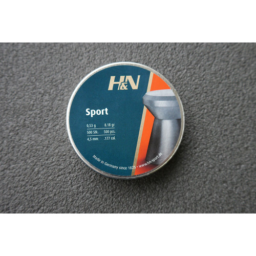 Пули для пневматики H&N Sport 4,5мм 0,53гр. (500 шт) 