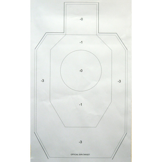 Мишень IDPA 780*460мм бумага 60г