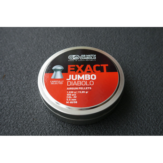 Пули для пневматики JSB Exact Jumbo Diabolo 5,52мм 1,03г (500шт) 