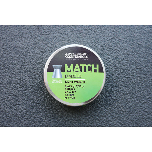 Пули для пневматики JSB Green Match Diabolo 4,49мм 0,475г (500шт)