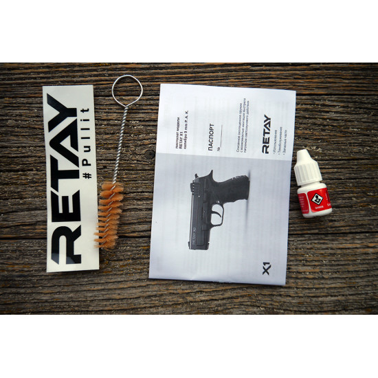 Пистолет охолощенный Retay X1 (Springfield XD) Никель, кал. 9мм P.A.K