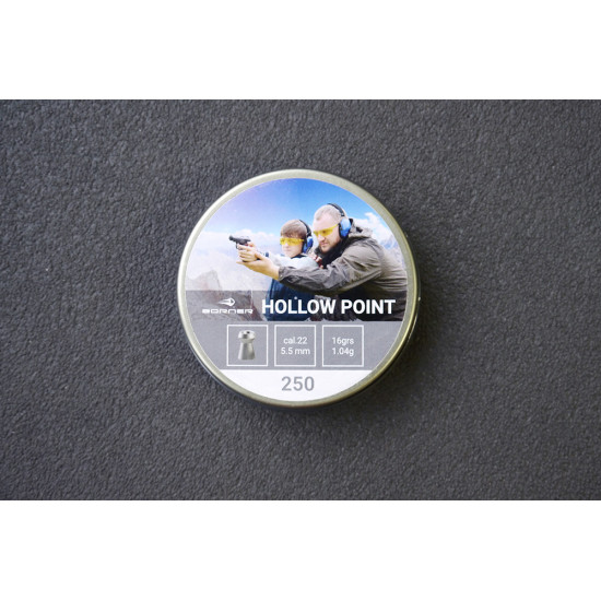 Пули для пневматики Borner Hollow Point 5,5мм 1,04г 250шт