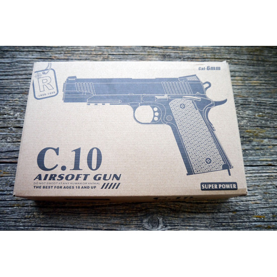 Пистолет страйкбольный С.10 кал. 6мм (Airsoft Gun)