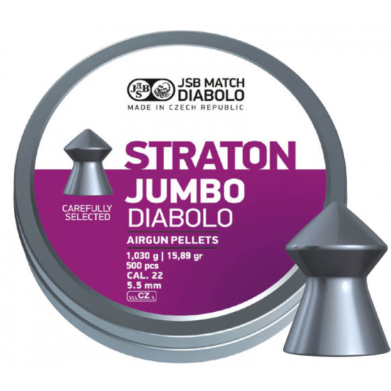 Пули для пневматики JSB Straton Jumbo Diabolo 5,5 мм 1,03г (500 шт) 