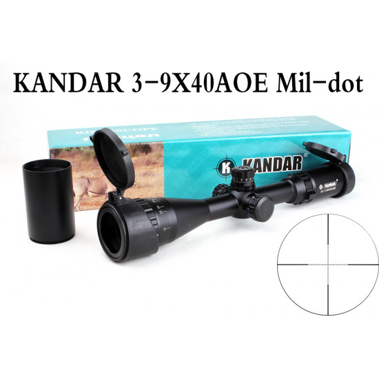 Прицел оптический KANDAR KD 3-9x40 AOME с подсветкой 3 color