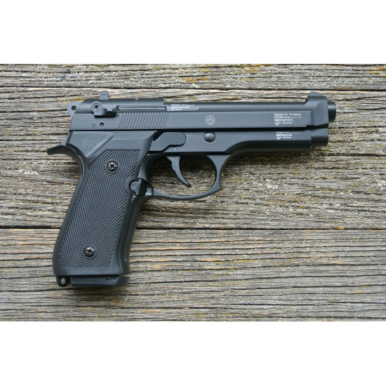 Пистолет охолощенный Retay MOD92 (Beretta 92) черный, кал. 9мм P.A.K