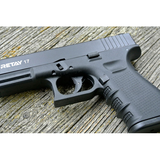 Пистолет охолощенный Retay G17 (Glock 17) черный, кал. 9мм P.A.K