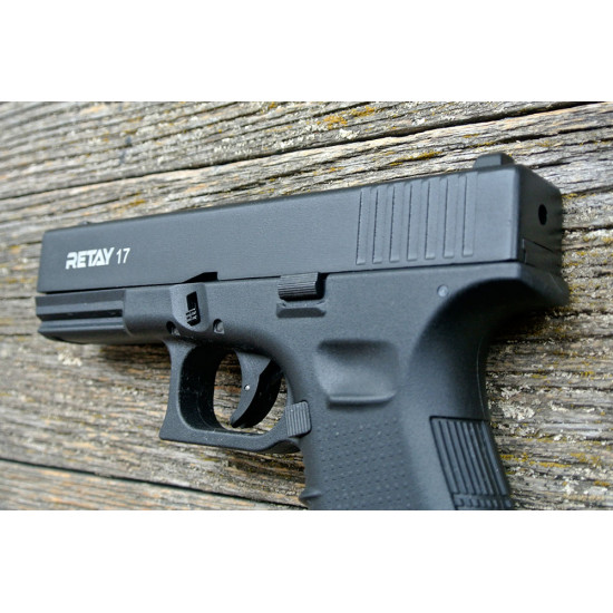 Пистолет охолощенный Retay G17 (Glock 17) черный, кал. 9мм P.A.K