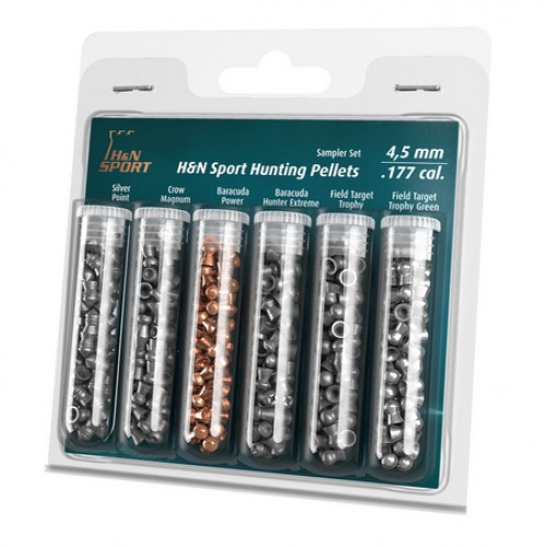 Набор пуль H&N Hunting Set 4,5 мм (6 видов, 215 шт)