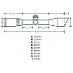 Прицел оптический Leapers 3-9x40 SCP-U394FDT2