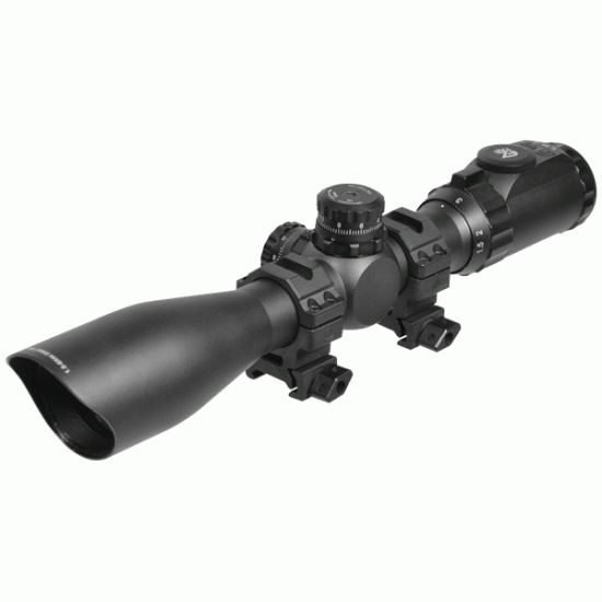 Прицел LEAPERS Accushot Tactical 1.5-6x44 Mil-dot, 30 мм, подсв.36цв, сетка-нить,кольца